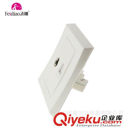 音頻、視頻插座 飛雕電器總經銷 F1-A 電視+電腦 優質優價墻壁插座 廠價直銷批發原始圖片2
