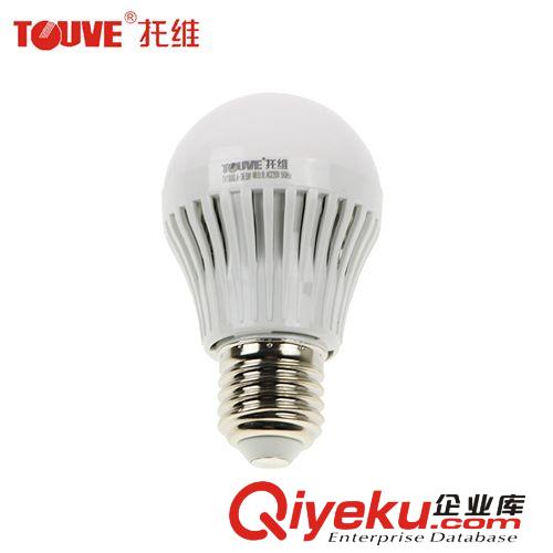 LED球泡灯 tj内塑料+PC球泡灯led TOUVE托维优质E27螺口节能灯 质保两年