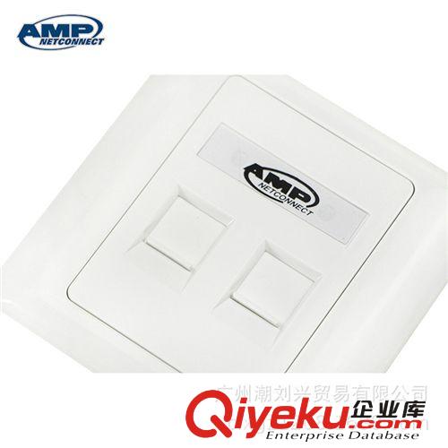 墻壁插座 【安普AMP】總經銷 高品質雙電腦墻壁插座 廠價直銷 質保三年原始圖片2