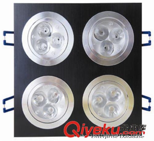 筒燈 【商家推薦】20W大功率LED天花燈 正方形LED筒燈 四頭LED天花燈原始圖片2