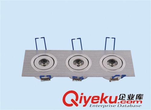 筒燈 【本廠承接】LED3W方形天花燈 三頭LED筒燈方形 長方形天花燈原始圖片3