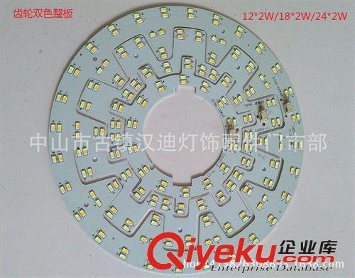 LED光源 led吸頂燈圓形改造燈板 齒輪12W18W24W雙色光源 wm替換環形燈管