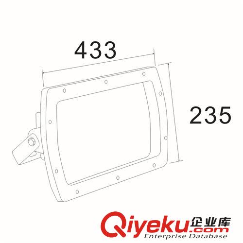 led隧道燈 廠家直銷 70w隧道燈外殼 隧道燈套件 單顆led投光燈外殼原始圖片2