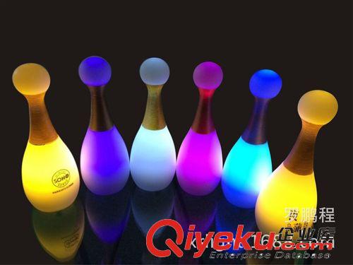 首頁精品 廠家直銷 新款led酒吧充電吧臺燈 保齡球形創(chuàng)意桌面燈蠟燭燈原始圖片2