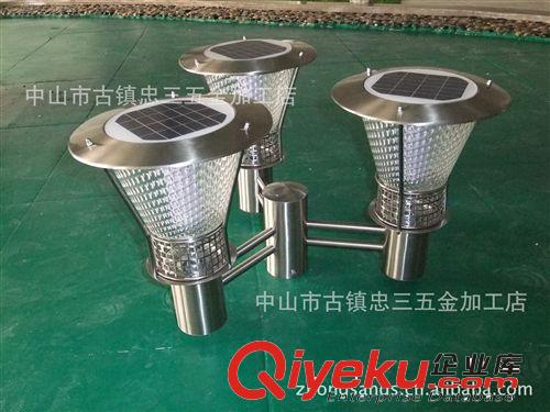 太陽能系列 忠三庭院燈 供應太陽能庭院燈 LED庭院燈 不銹鋼庭院燈 ZSC-02R原始圖片2