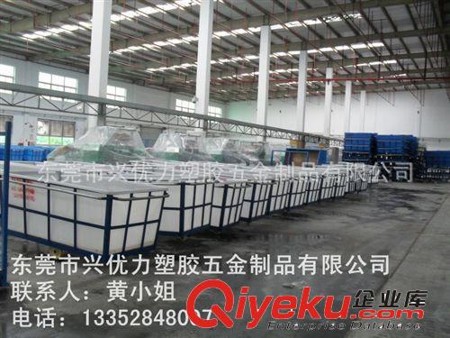 塑膠推布車 廠家專銷：染整廠用塑膠方桶裝布車 一次成型周轉(zhuǎn)裝布車原始圖片2