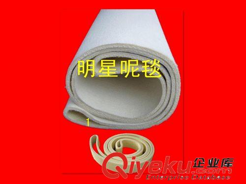 彩色羊毛氈、滌綸化纖氈  干網復合毯/防縮呢毯/羊毛食品輸送帶/強力預縮毯原始圖片2