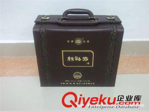 皮盒皮具制品 廠家供應創意gdpu革包裝盒紅酒皮盒白酒盒帶手提多支裝