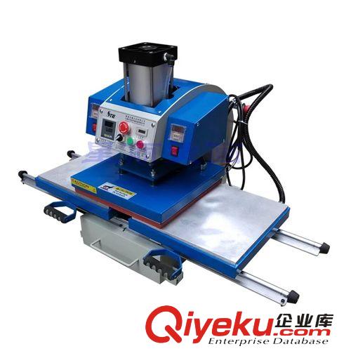 雙面發熱燙畫機 氣動雙工位三發熱板燙畫熱轉印機40*40器設備熱升華印制T恤燙鉆原始圖片3