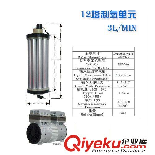 氧氣發(fā)生器 珍澳制氧機(jī)裝機(jī) 12塔普通 高純度氟石分子篩工業(yè)用 氧氣發(fā)生器3L