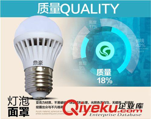 LED塑料球泡 {zd0}tj新款led球泡灯 家用省电节能无频闪LED阻容塑料3W球泡灯