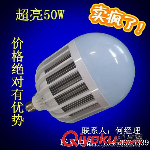 LED塑料球泡 LED球泡燈，LED塑料球泡燈，50WLED球泡燈，帶散熱器球泡燈50W