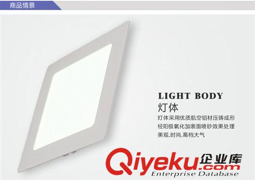 LED面板燈 廠家直銷3W-18W新款LED天花燈客廳廚衛(wèi)嵌入式暗裝方形筒燈面板燈