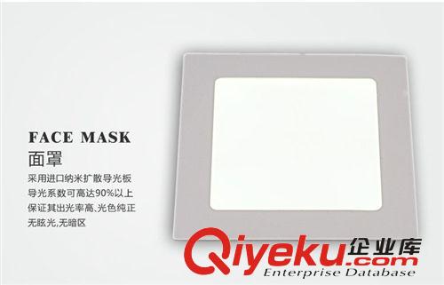 LED面板燈 廠家直銷3W-18W新款LED天花燈客廳廚衛(wèi)嵌入式暗裝方形筒燈面板燈