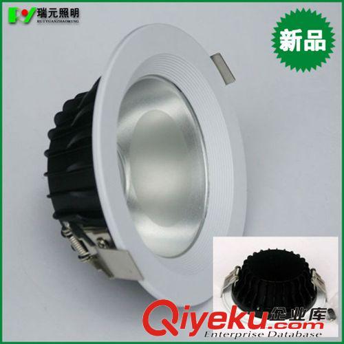 圓形筒燈系列 COB圓形筒燈外殼套件 大功率COB筒燈燈具套件 led天花筒燈套件原始圖片2