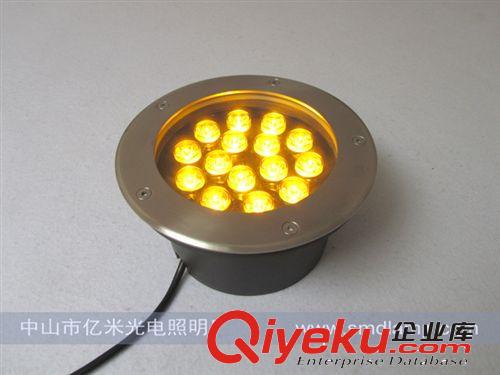 LED地埋燈 金黃光15W大功率LED埋地?zé)?圓形LED地埋燈原始圖片3