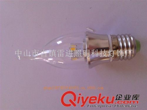 LED蠟燭泡 廠家直銷(xiāo) LED蠟燭燈 LED燈泡 水晶蠟燭燈光源 E14 E27 3W