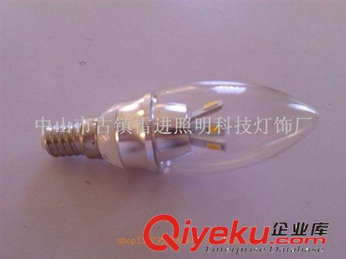 LED蠟燭泡 廠家直銷(xiāo) LED蠟燭燈 LED燈泡 水晶蠟燭燈光源 E14 E27 3W