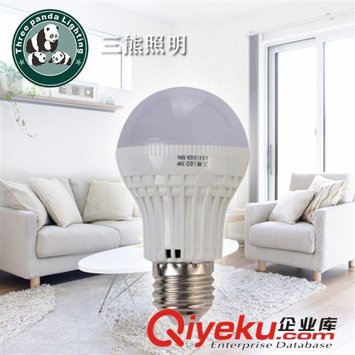 精品推薦 三熊照明廠家直銷 高品質LED鋁殼球泡燈 3W 5W 7Wled球泡燈