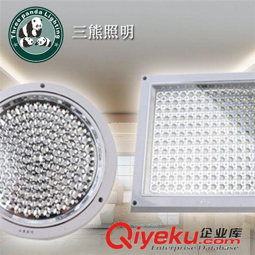 家裝建材 三熊照明廠家直銷 led正發光面板燈 12w圓形明裝LED廚衛燈批發