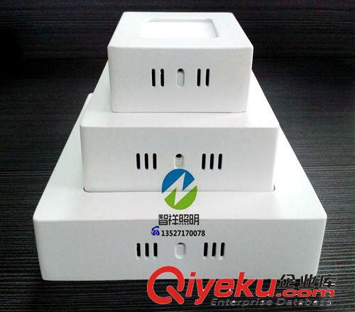 》面板燈/外殼 廠家直銷LED明裝方形面板燈3W/外徑90mm/ 外殼 吸頂燈室內照明