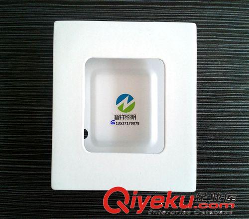 》面板燈/外殼 廠家直銷3w外徑90mm室內LED超薄方形面板燈 嵌入式平板燈外殼套件