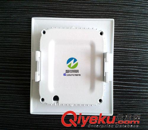 》面板燈/外殼 廠家直銷3w外徑90mm室內LED超薄方形面板燈 嵌入式平板燈外殼套件