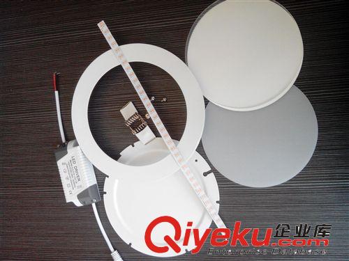 》LED面板燈成品 廠家供應新款LED超薄圓形面板燈20w/240mm/ 成品/天花 吸頂燈原始圖片3