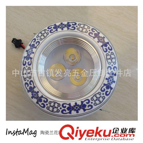 天花燈 廠家直銷 3*1W陶瓷天花燈 質保兩年 發亮LED照明