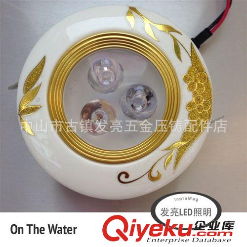 天花燈 廠家直銷 2014年爆款 3*1W水晶LED天花燈 質保兩年