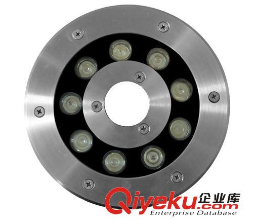 LED水底燈 3w/6w/9w/12w/18w水底燈泳池燈魚池燈噴泉燈水下七彩射燈