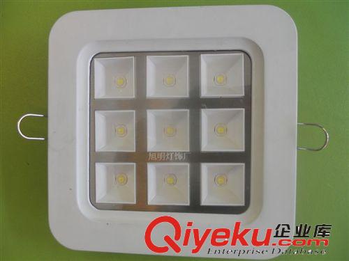 LED 壓鑄后蓋面板燈 LED格柵燈配件廠 壓鑄后蓋格柵燈外殼 9W格柵燈 方形LED格柵燈。