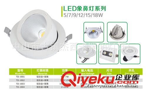 LED筒燈 生產(chǎn)供應(yīng) 創(chuàng)意3WCOB筒燈 led嵌入式筒燈 TD-J001原始圖片3