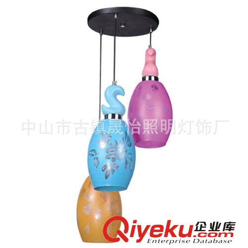 餐吊燈 中山燈飾廠家直銷現(xiàn)代簡約燈飾燈具E273頭餐廳吊燈{zx1}火熱上線原始圖片2