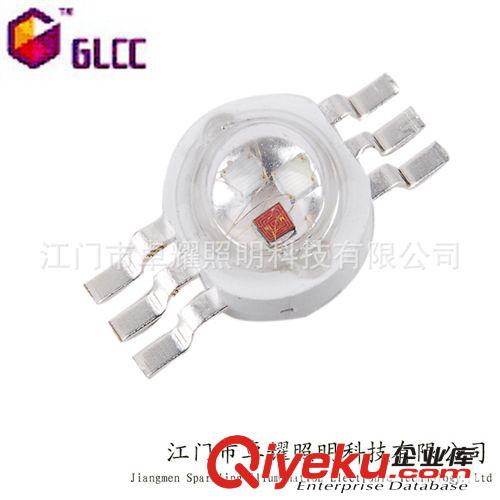 【七彩-RGB系列】 大功率3W，三合一六脚rgb，led大功率，led，