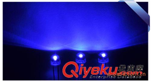 4.8mm直插式LED LED廠家直銷發(fā)光二極管;4.8mm厚帽沿草帽型;高亮藍(lán)燈;質(zhì)量穩(wěn)定原始圖片3