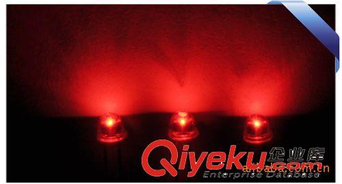 4.8mm直插式LED LED廠家直銷發光二極管;4.8mm小草帽;高亮紅透紅LED,發光LED原始圖片3