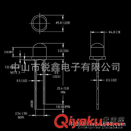 直插式LED發光管 牛！牛！牛！目前最強LED燈珠F5mm超亮特大芯片0.5W瓦草帽白光