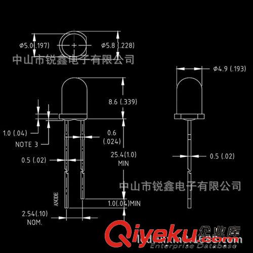 直插式LED發(fā)光管 優(yōu)質(zhì)F5白光 14000-16000mcd 油煙機(jī)冷光燈專用led原始圖片3