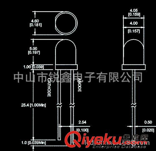 優(yōu)質(zhì)4mm系列 供應(yīng)超高亮F4mm藍光led燈珠原始圖片3