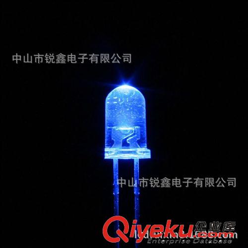 優(yōu)質(zhì)5mm系列 高品質(zhì)5MM圓頭白發(fā)藍(lán)led發(fā)光二極管 4000-5000mcd