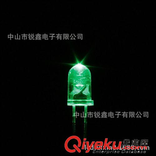 優質5mm系列 【廠家直銷】5mm超高亮白發翠綠led燈珠 10000mcd