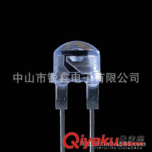 優(yōu)質(zhì)8mm系列 F8mm草帽大功率0.25W瓦藍(lán)光 藍(lán)色led發(fā)光二極管 大支架超高亮原始圖片2