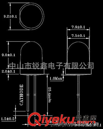 優(yōu)質8mm系列 供應高品質8mm圓頭黃發(fā)黃led