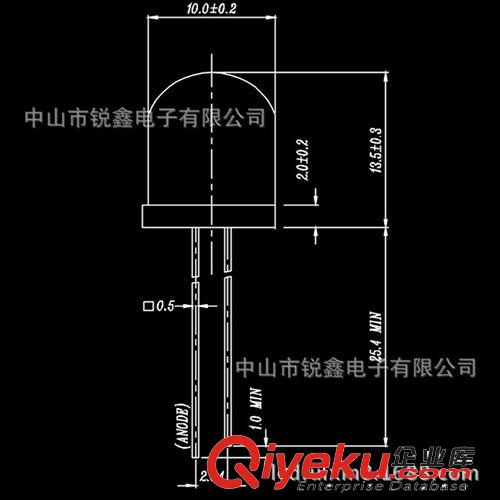 優(yōu)質(zhì)10mm系列 【來樣定做】F10mm白發(fā)紅led發(fā)光二極管