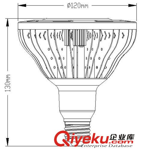 鰭片式燈杯套件 供應鰭片PAR38防水套件，白色，外貿產品！！IP67