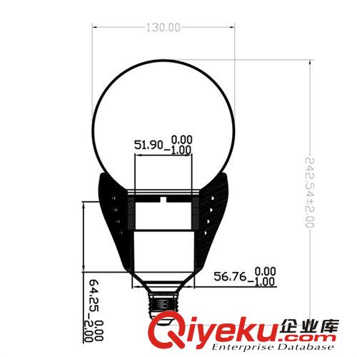 全周光 LED球泡燈 【M】32WLED大球泡 防水等級高