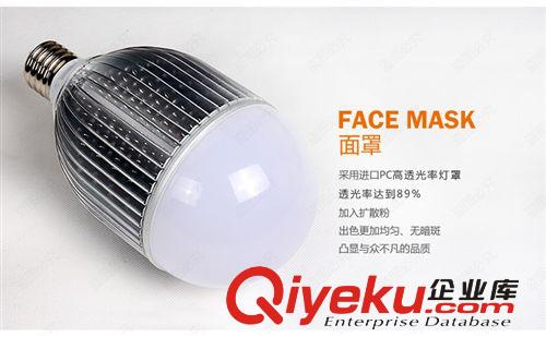 LED室內(nèi)照明 LED球泡燈30W36W 鰭片節(jié)能燈   居家超亮原始圖片2