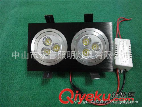 商业照明灯具 LED灯具LED天花灯LED筒灯LED嵌灯3*1W双头天花灯筒灯