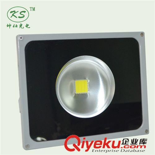 LED投光燈 坤仕LED投光燈30W50W80W100W聚光防水戶外亮化泛光廣告射燈工礦燈